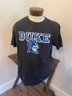 Duke University Short Sleeve Gray Shirt Size XL
